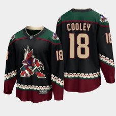 Arizona Coyotes Logan Cooley Home Black #18 Jersey 2022 NHL Draft