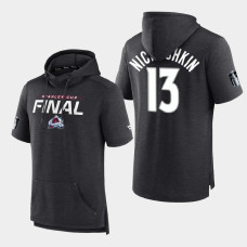 Colorado Avalanche Valeri Nichushkin 2022 Stanley Cup Finals #13 Charcoal Hoodie Short Sleeve