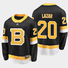 Men's Boston Bruins Curtis Lazar #20 Alternate 2021 Black Jersey