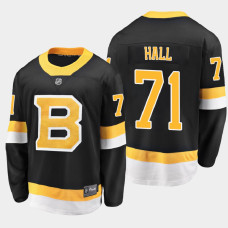 Men's Boston Bruins Taylor Hall #71 Alternate 2021 Black Jersey