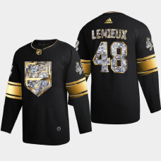 Brendan Lemieux Los Angeles Kings 2022 Stanley Cup Playoffs Black Diamond Edition Jersey Authentic