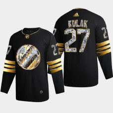 Brett Kulak Edmonton Oilers 2022 Stanley Cup Playoffs Black Diamond Edition Jersey Authentic