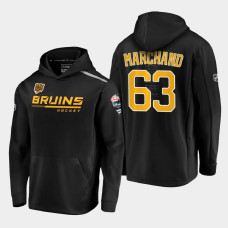 Men's Boston Bruins Brad Marchand #63 2021 Lake Tahoe Outdoor Games Locker Room Black Hoodie