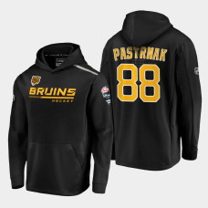 Men's Boston Bruins David Pastrnak #88 2021 Lake Tahoe Outdoor Games Locker Room Black Hoodie