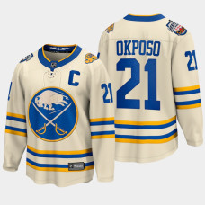 Buffalo Sabres Kyle Okposo 2022 Heritage Classic Cream #21 Jersey Captain Patch