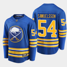 Men's Buffalo Sabres Mattias Samuelsson #54 Home 2021 Royal Jersey