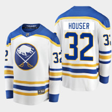 Men's Buffalo Sabres Michael Houser #32 Away 2021 White Jersey