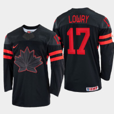 Canada #17 Adam Lowry 2022 IIHF World Championship Black Replica Jersey