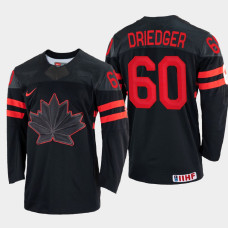 Canada #60 Chris Driedger 2022 IIHF World Championship Black Replica Jersey