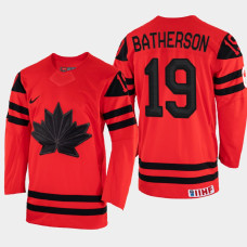 Drake Batherson 2022 IIHF World Championship Canada Hockey Jersey Red #19 Uniform