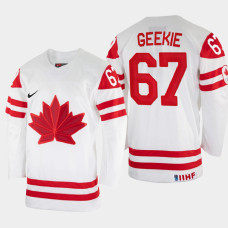 Morgan Geekie 2022 IIHF World Championship Canada Hockey Jersey White #67 Uniform