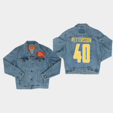 Vancouver Canucks Elias Pettersson Blue 2021 Lunar New Year OX Jean Jacket