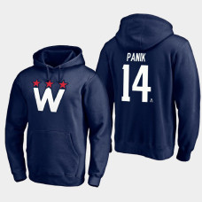 Men's Washington Capitals Richard Panik #14 2021 Alternate Team Logo Pullover Navy Hoodie