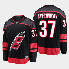 Carolina Hurricanes Andrei Svechnikov 2022-23 Primary Home Black #37 Jersey Breakaway Player