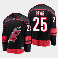 Carolina Hurricanes Ethan Bear 2022-23 Primary Home Black #25 Jersey Breakaway Player