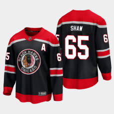 Men's Chicago Blackhawks Andrew Shaw #65 Special Edition 2021 Breakaway Black Jersey