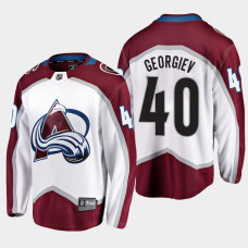 Alexandar Georgiev Colorado Avalanche Away 2022 Trade White Jersey