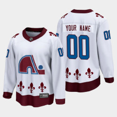 Men's Colorado Avalanche Custom #00 Special Edition 2021 Breakaway White Jersey