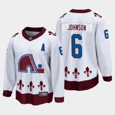 Men's Colorado Avalanche Erik Johnson #6 Special Edition 2021 Breakaway White Jersey