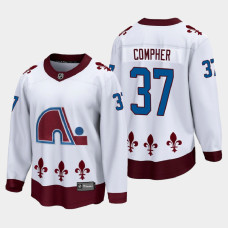 Men's Colorado Avalanche J.T. Compher #37 Special Edition 2021 Breakaway White Jersey