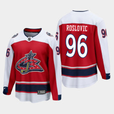 Men's Columbus Blue Jackets Jack Roslovic #96 Special Edition 2021 Breakaway Red Jersey