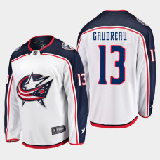 Johnny Gaudreau Columbus Blue Jackets 2022 Away Breakaway Player White Jersey