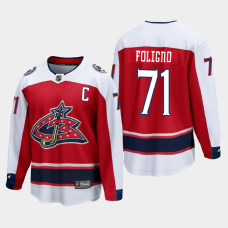 Men's Columbus Blue Jackets Nick Foligno #71 Special Edition 2021 Breakaway Red Jersey