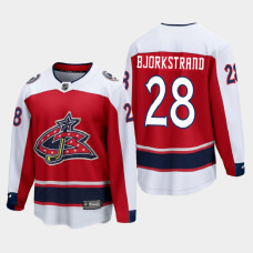 Men's Columbus Blue Jackets Oliver Bjorkstrand #28 Special Edition 2021 Breakaway Red Jersey