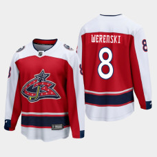 Men's Columbus Blue Jackets Zach Werenski #8 Special Edition 2021 Breakaway Red Jersey