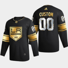 Men Los Angeles Kings Custom #00 2020-21 2021 Golden Edition Limited Authentic Jersey - Black