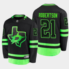 Men's Dallas Stars Jason Robertson #21 Alternate 2021 Black Jersey