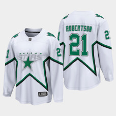 Men's Dallas Stars Jason Robertson #21 Reverse Retro 2021 White Jersey