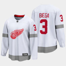 Men's Detroit Red Wings alex biega #3 Special Edition 2021 White Jersey