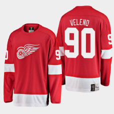 Men's Detroit Red Wings Joe Veleno #90 Heritage 2021 Red Jersey