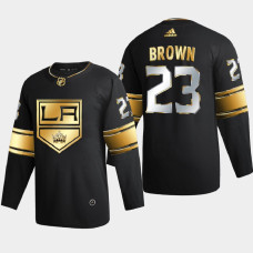 Men Los Angeles Kings Dustin Brown #23 2020-21 2021 Golden Edition Limited Authentic Jersey - Black