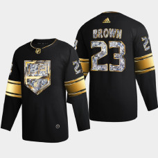 Dustin Brown Los Angeles Kings 2022 Stanley Cup Playoffs Black Diamond Edition Jersey Authentic