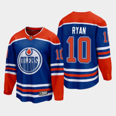 Edmonton Oilers Derek Ryan 2022-23 Home Royal #10 Jersey Premier