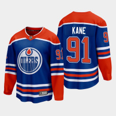 Edmonton Oilers Evander Kane 2022-23 Home Royal #91 Jersey Premier