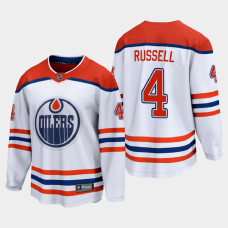 Men's Edmonton Oilers Kris Russell #4 Special Edition 2021 White Jersey