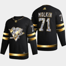 Evgeni Malkin Pittsburgh Penguins 2022 Stanley Cup Playoffs Black Diamond Edition Jersey Authentic