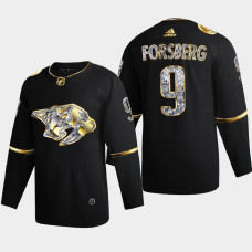 Filip Forsberg Nashville Predators 2022 Stanley Cup Playoffs Black Diamond Edition Jersey Authentic