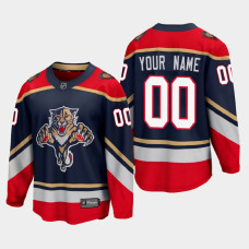 Men's Florida Panthers Custom #00 Special Edition Blue Jersey With 2023 Stanley Cup Patch