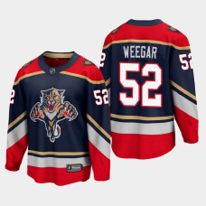 Men's Florida Panthers MacKenzie Weegar #52 Special Edition Blue Jersey With 2023 Stanley Cup Patch