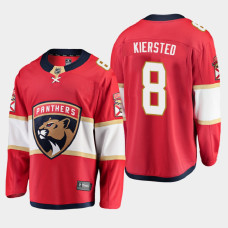 Men's Florida Panthers Matt Kiersted #8 Home 2021 Red Jersey