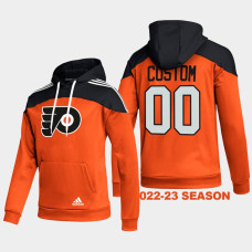 Philadelphia Flyers #00 Custom 2022-23 Stylish Orange Hoodie AEROREADY Pullover