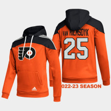 Philadelphia Flyers #25 James van Riemsdyk 2022-23 Stylish Orange Hoodie AEROREADY Pullover