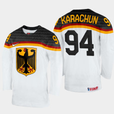 Germany #94 Alexander Karachun 2022 IIHF World Championship White Home Jersey