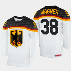 Fabio Wagner 2022 IIHF World Championship Germany Hockey Jersey White #38 Uniform