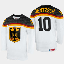 Taro Jentzsch 2022 IIHF World Championship Germany Hockey Jersey White #10 Uniform