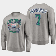 Men's Vegas Golden Knights Alex Pietrangelo #7 Gray 2021 Tahoe Outdoors vs Avalanche Matchup Sweatshirt